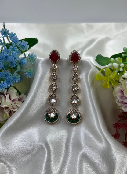 Tara Moissanite Drop Earing