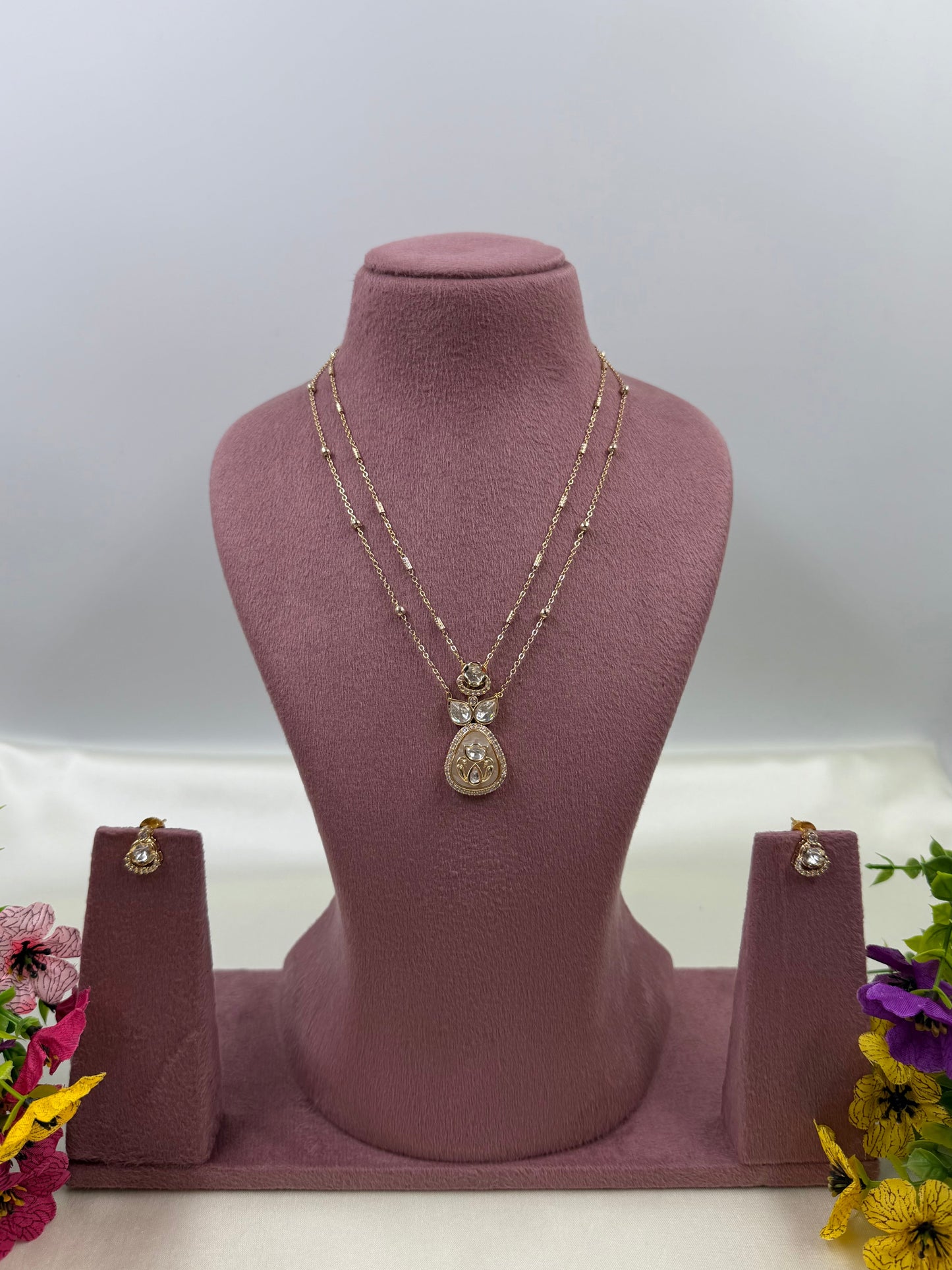 Drishti Moissanite Chain Pendant