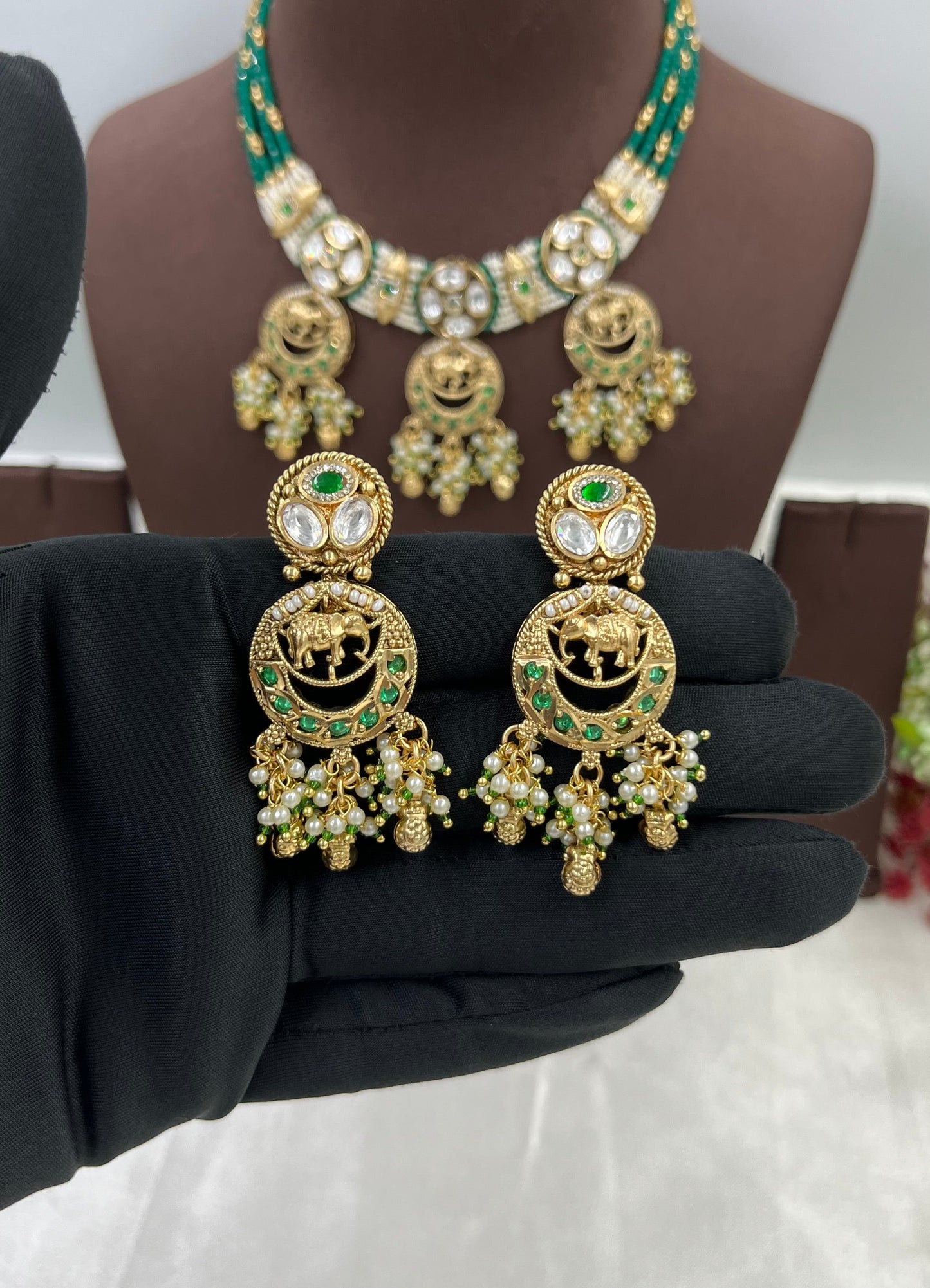 Anaya  Heritage Premium Moti Necklace