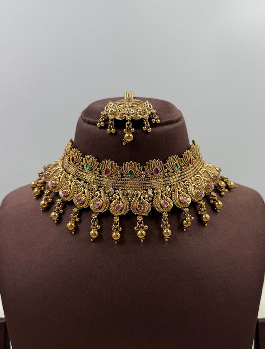 Parvati South Indian Choker Necklace Set