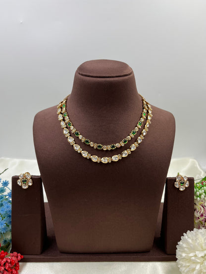 Madhavi Moissanite Delicate Necklace