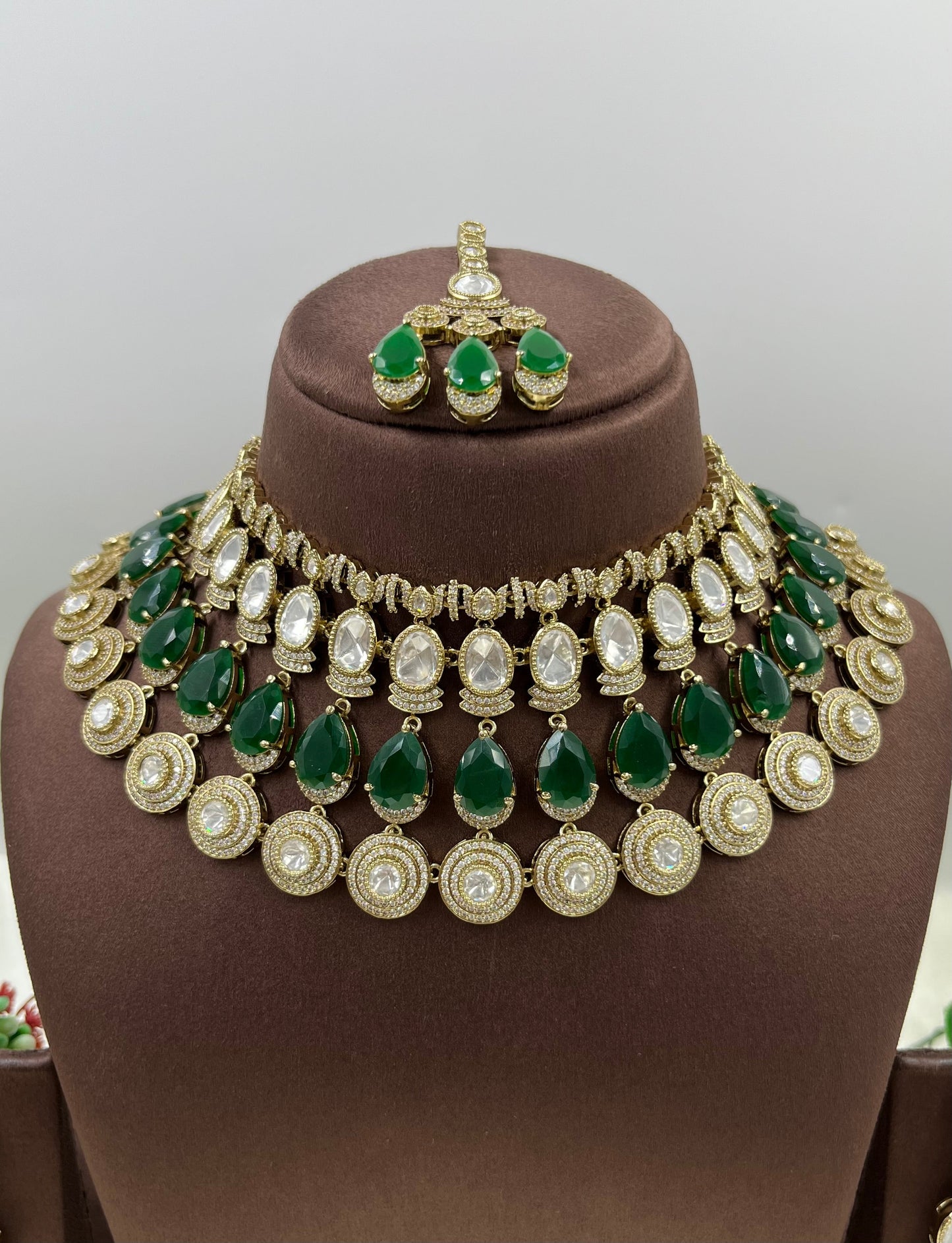 Reya Moissanite Victorian Semi Bridal Set