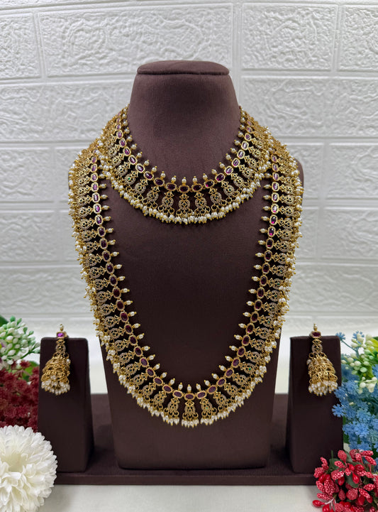 Sonam Premium Traditional Combo Necklace
