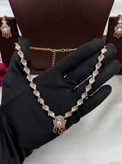 Rutika Moissanite Delicate Necklace
