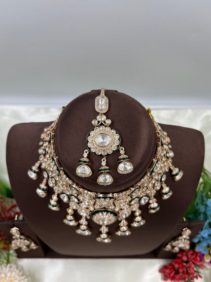 Meher Choker Moissanite Kundan Necklace