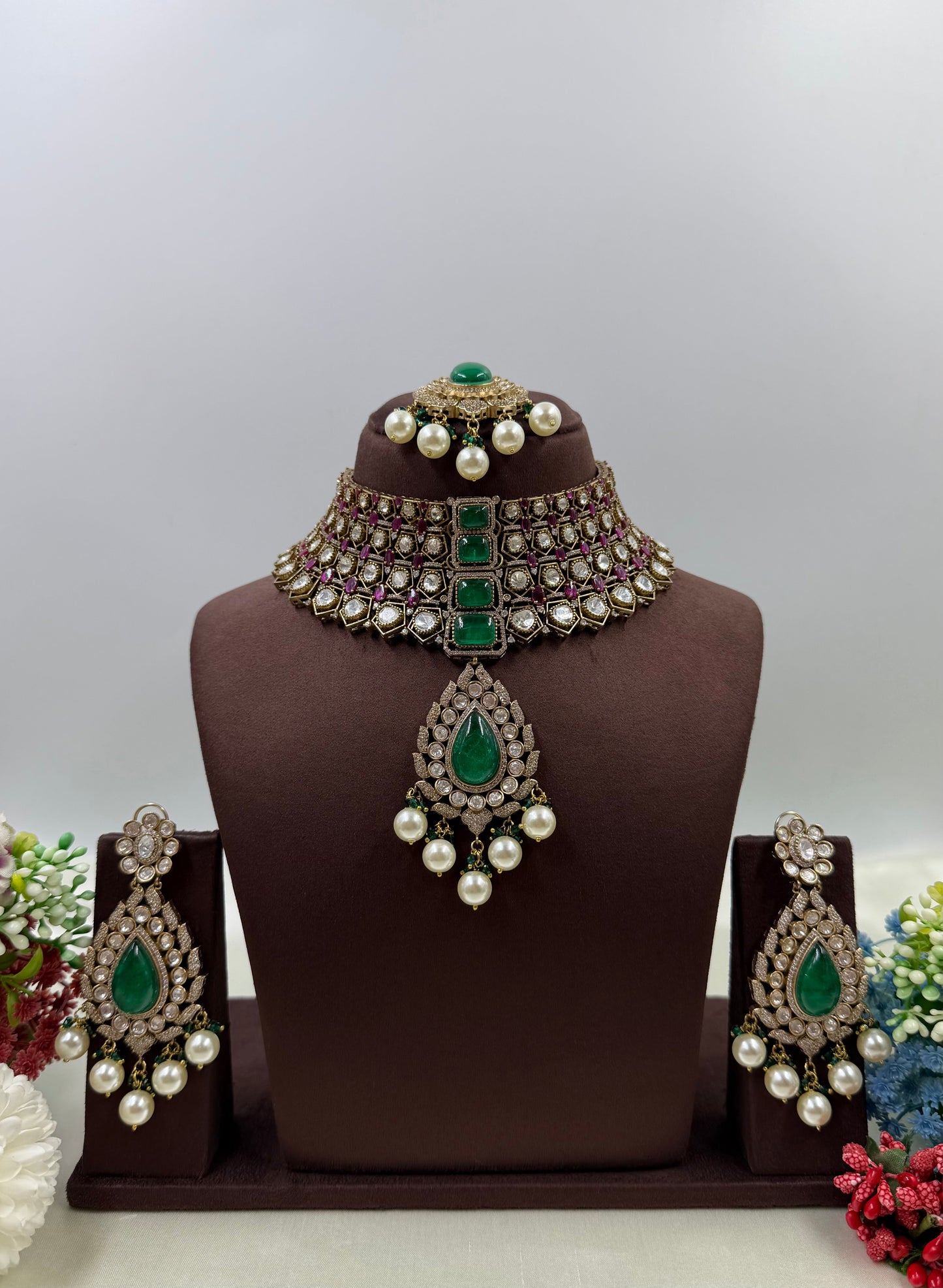 Soniya Jaipuri Kundan Choker Necklace Set
