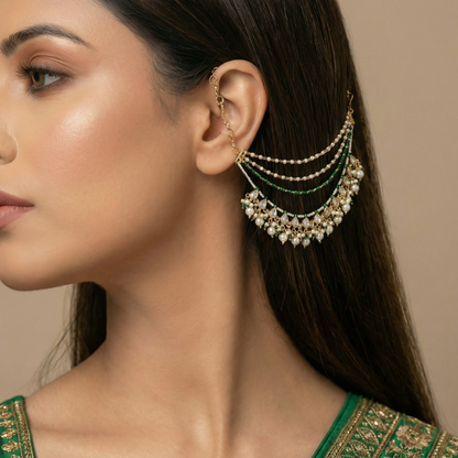 Tara Moissanite Earchain