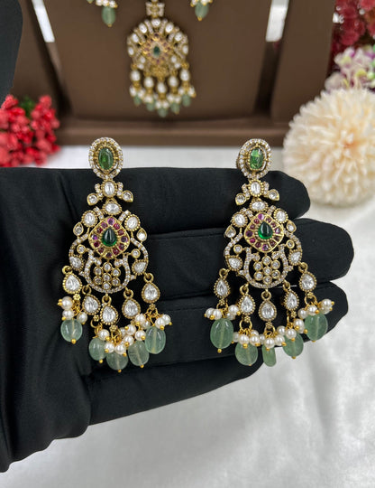 Diya Premium Victorian Long Necklace
