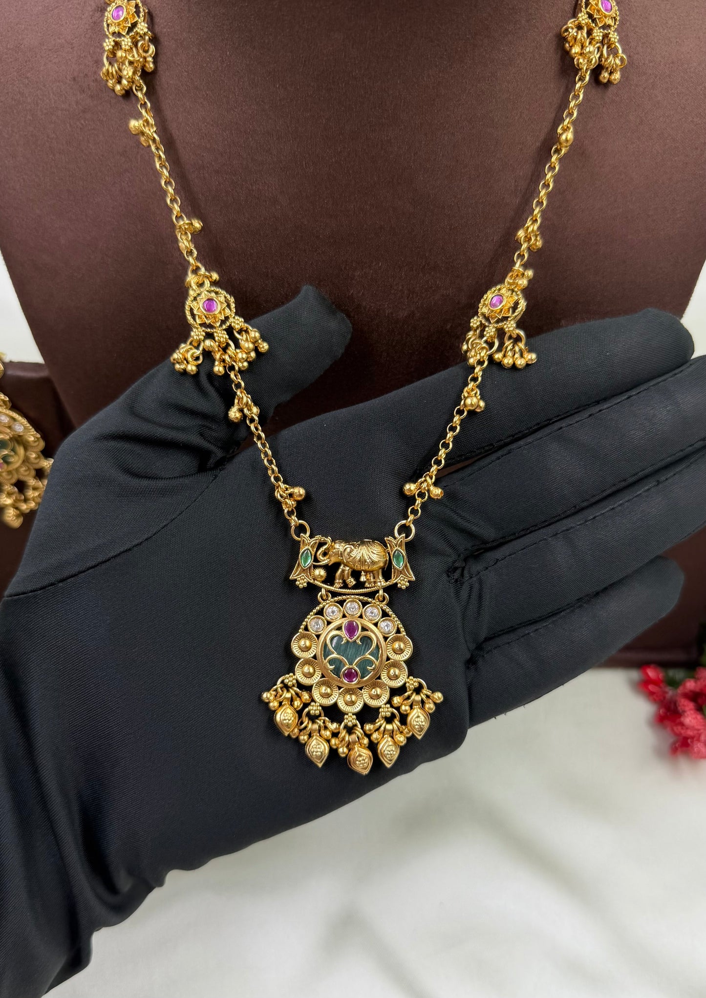 Janvi Heritage Semi Long Necklace