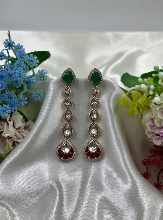 Tara Moissanite Drop Earing