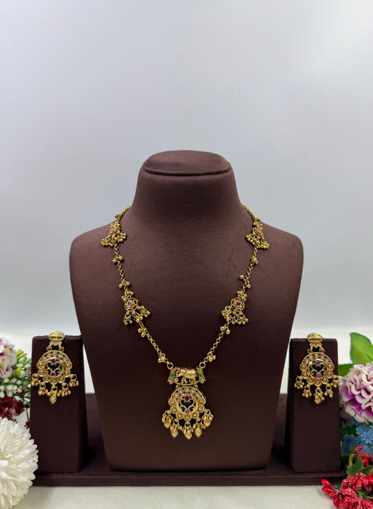Janvi Heritage Semi Long Necklace