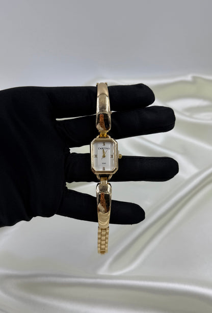 Krisha Gold Stainless Steel Watch (Adjustable)