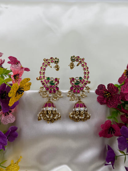 Saanvi Jaipuri Kundan Earcuff