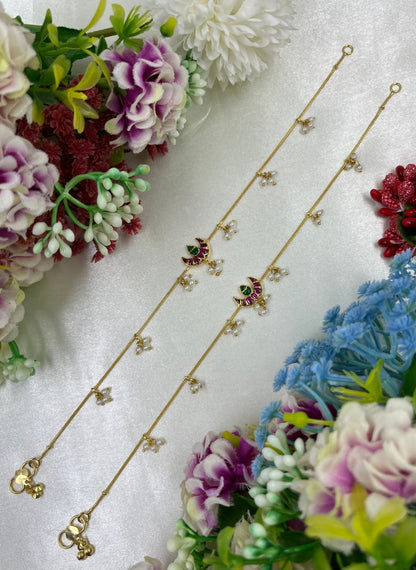 Shivani Pachi Kundan Anklet