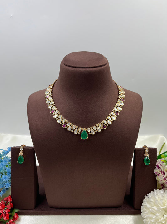 Komal Moissanite Delicate Necklace