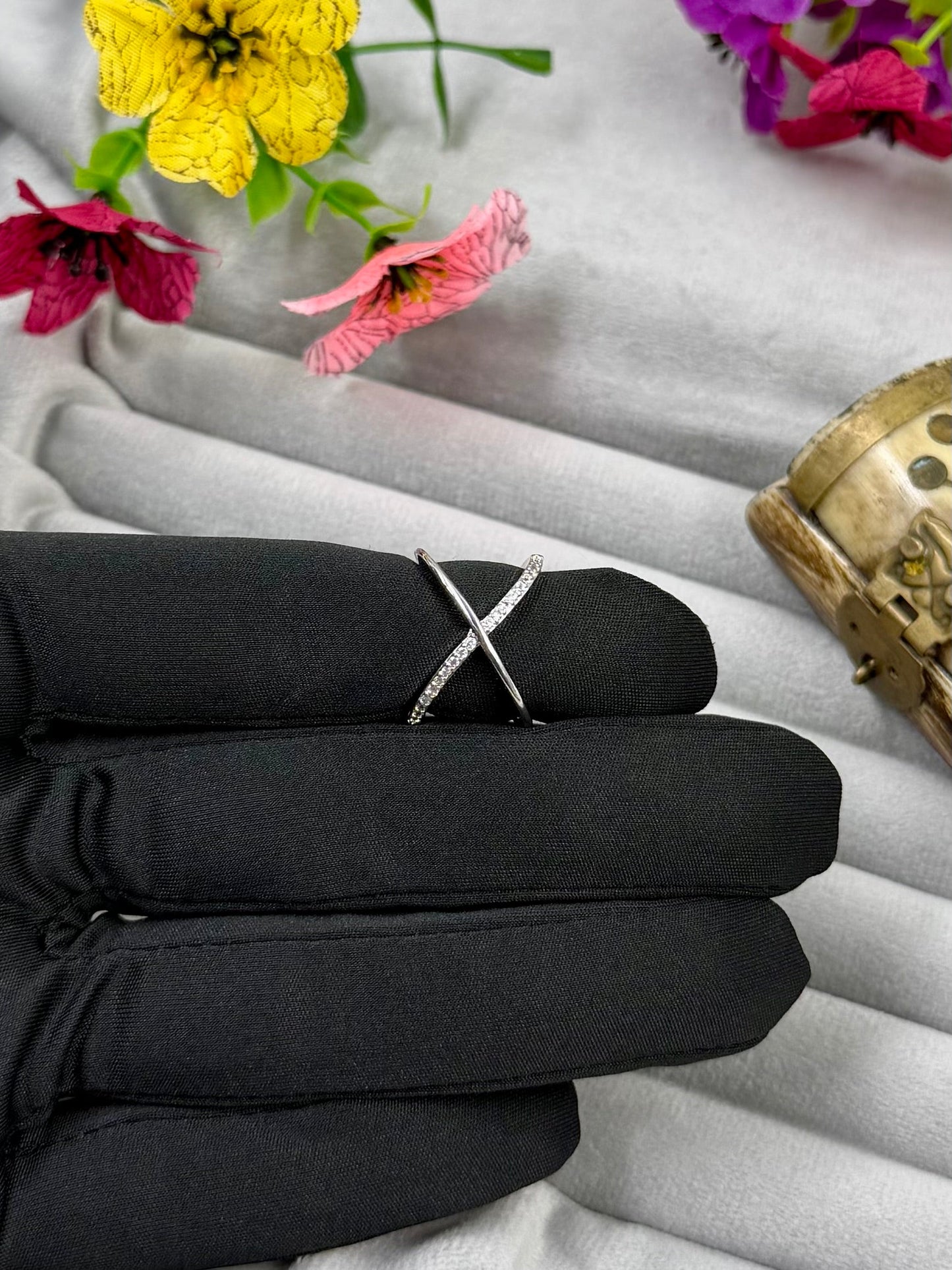 Amelia Anti-Tarnish Stainless Steel Ring (Adjustable)