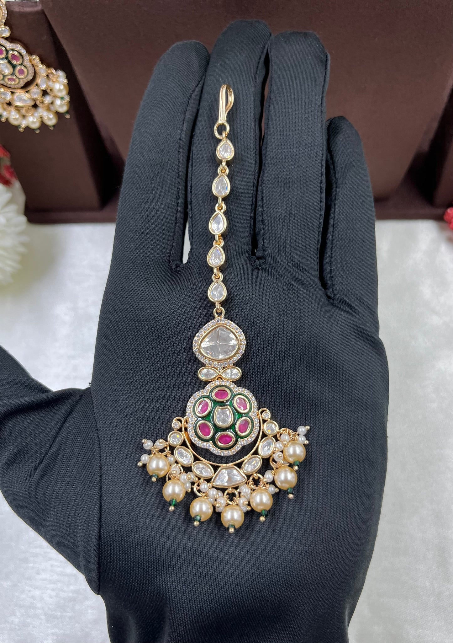 Brinda Moissanite Premium Necklace