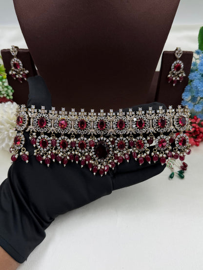 Samiksha Victorian Choker Necklace Set