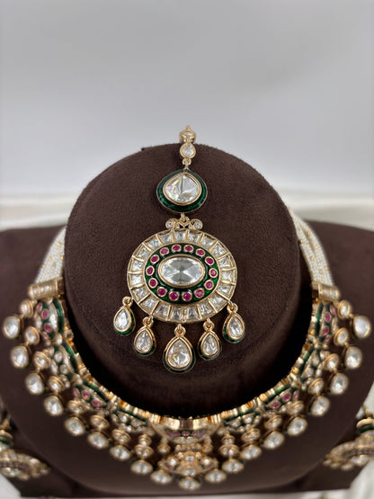 Naayab Vilasa Choker Moissanite Kundan Necklace.