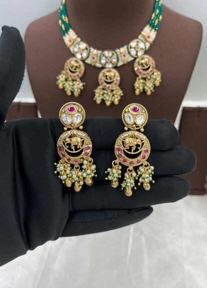 Anaya  Heritage Premium Moti Necklace