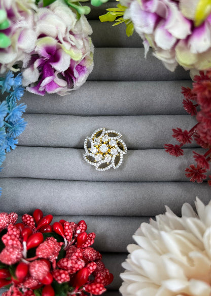 Myra Dual Tone Ad Ring