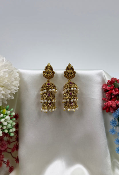Anika South Indian Temple Earring