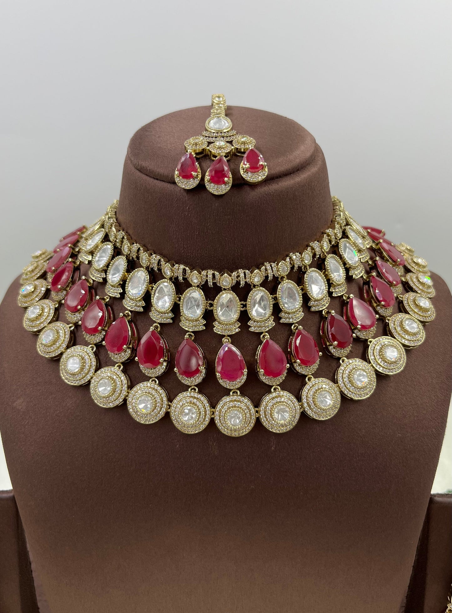 Reya Moissanite Victorian Semi Bridal Set