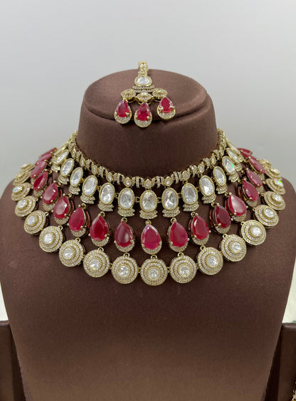 Reya Moissanite Victorian Semi Bridal Set