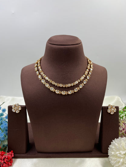 Madhavi Moissanite Delicate Necklace