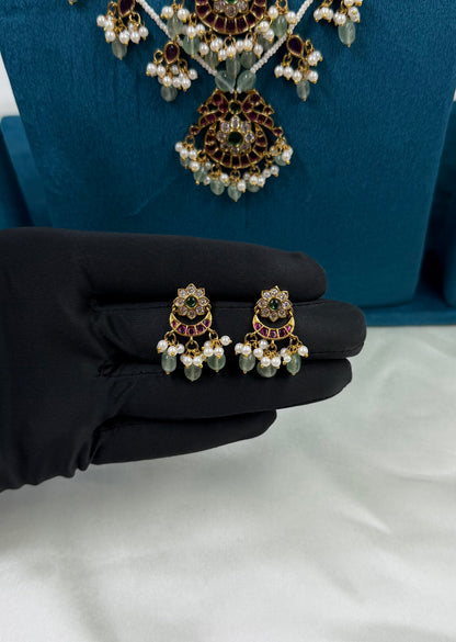 Bhairavi Traditional Three Layering Long Necklace
