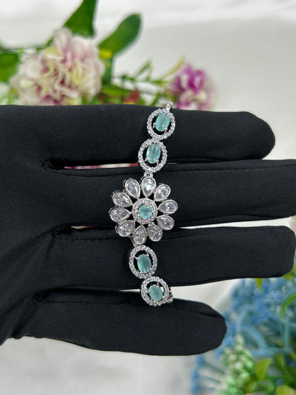 Nancy American Diamond Bracelet (Adjustable)