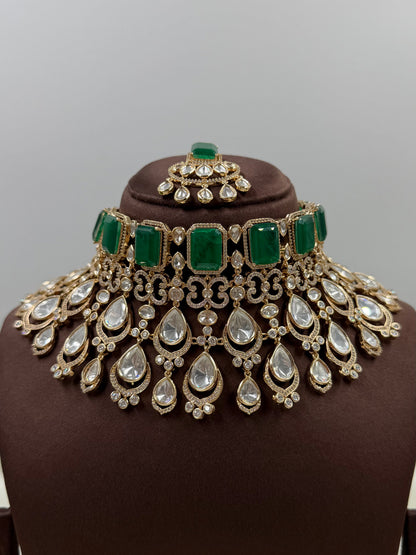 Ramya Moissanite Choker Necklace Set