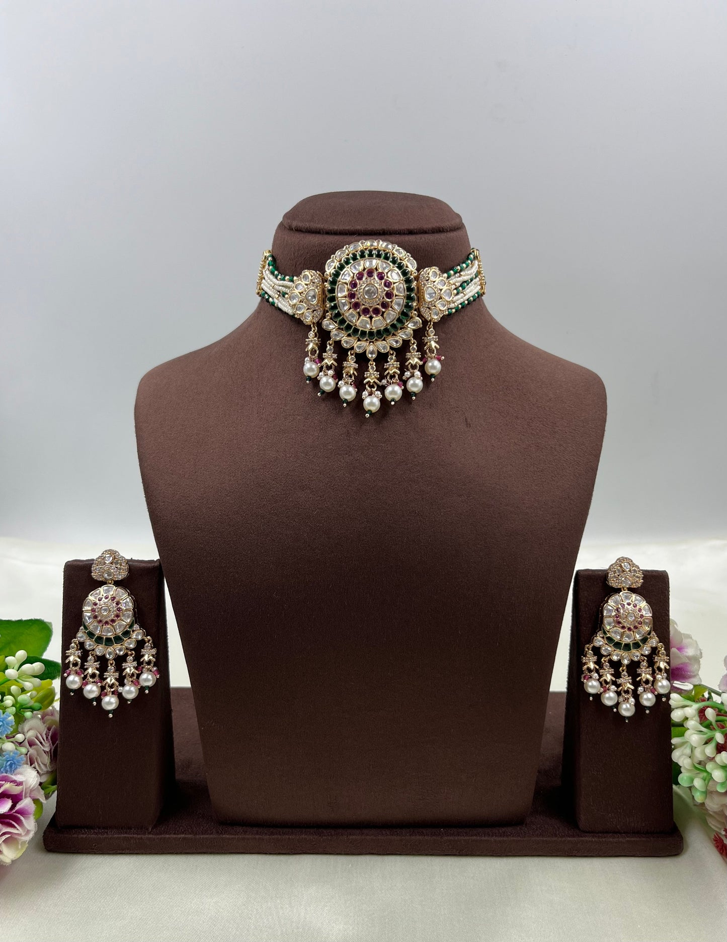 Meera Moissanite Choker Necklace