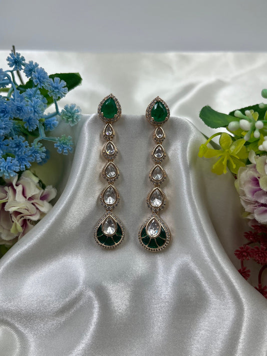 Tara Moissanite Drop Earing
