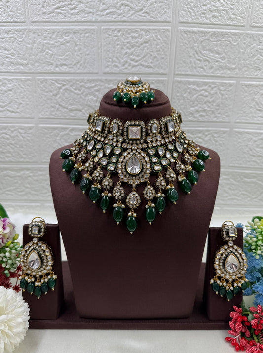 Trisha Polki Kundan Necklace Set