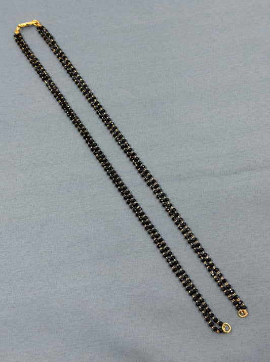 30 Inches Black Beads Chain