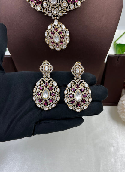 Veena Moissanite Choker Necklace