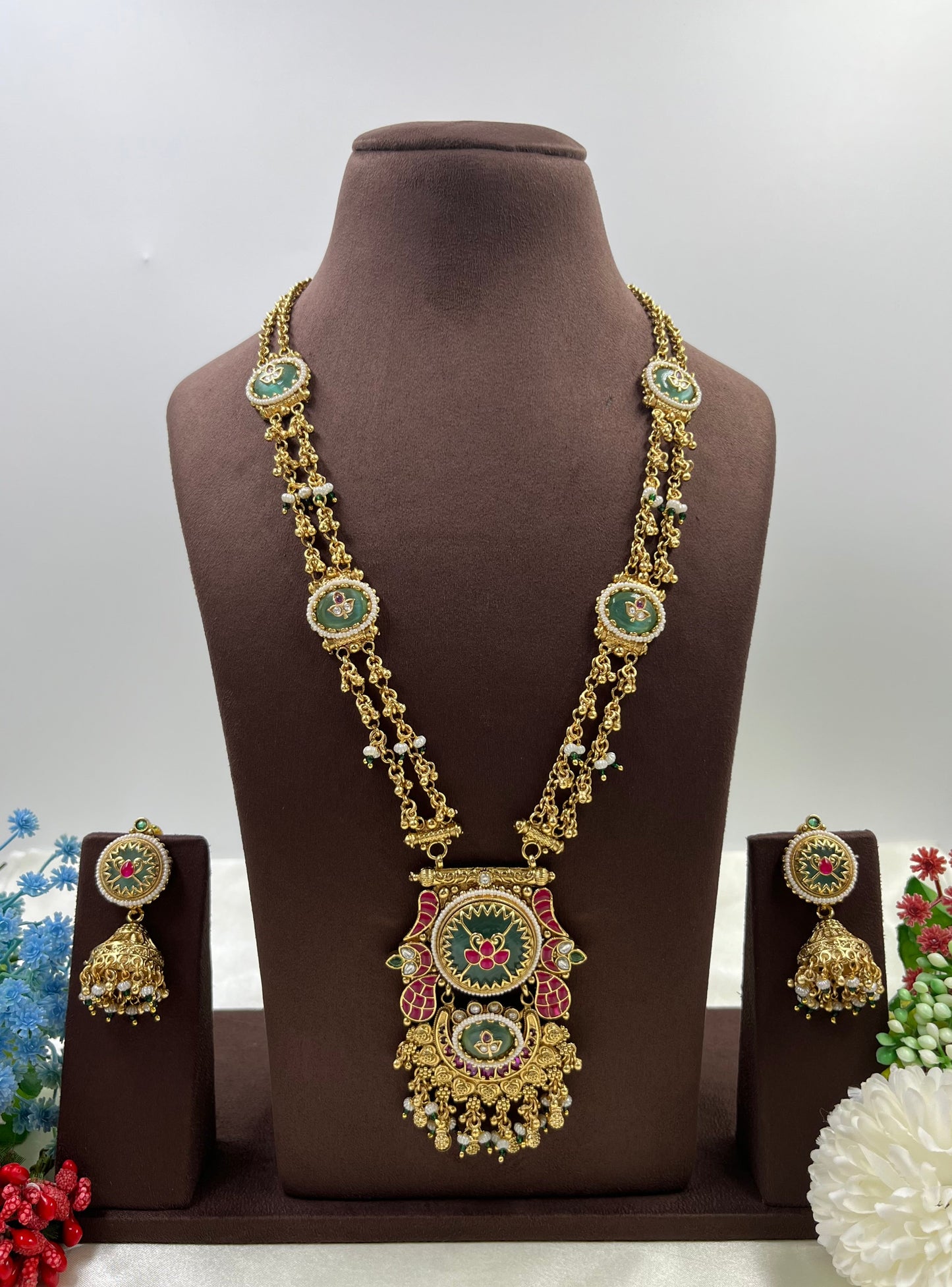 Heena Heritage Long Necklace Set