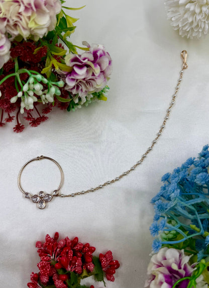Akshara Moissanite Nose Ring