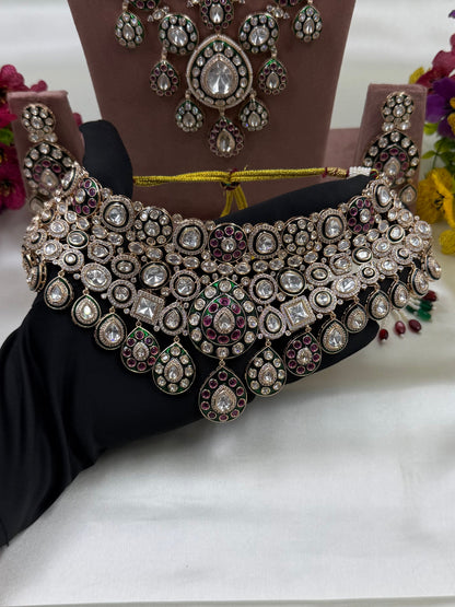 Raziya Moissanite Premium Combo Set
