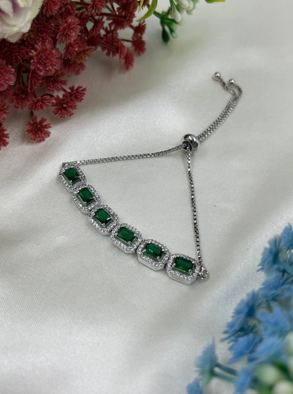 Pihu American Diamond Bracelet (Adjustable)