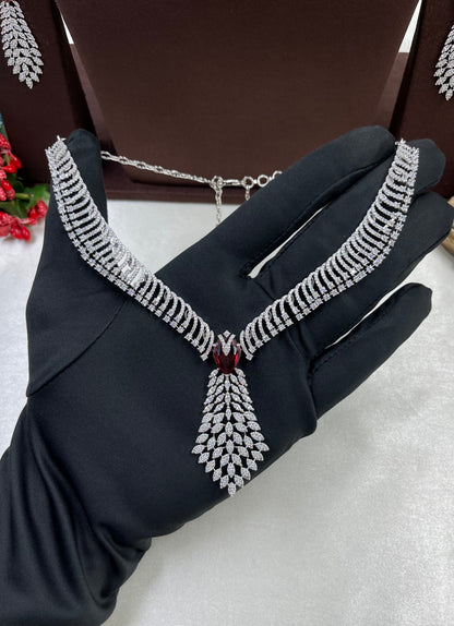 Rubina American Diamond Premium Necklace