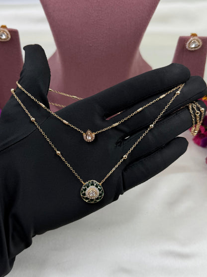 Minal Moissanite Chain Pendant