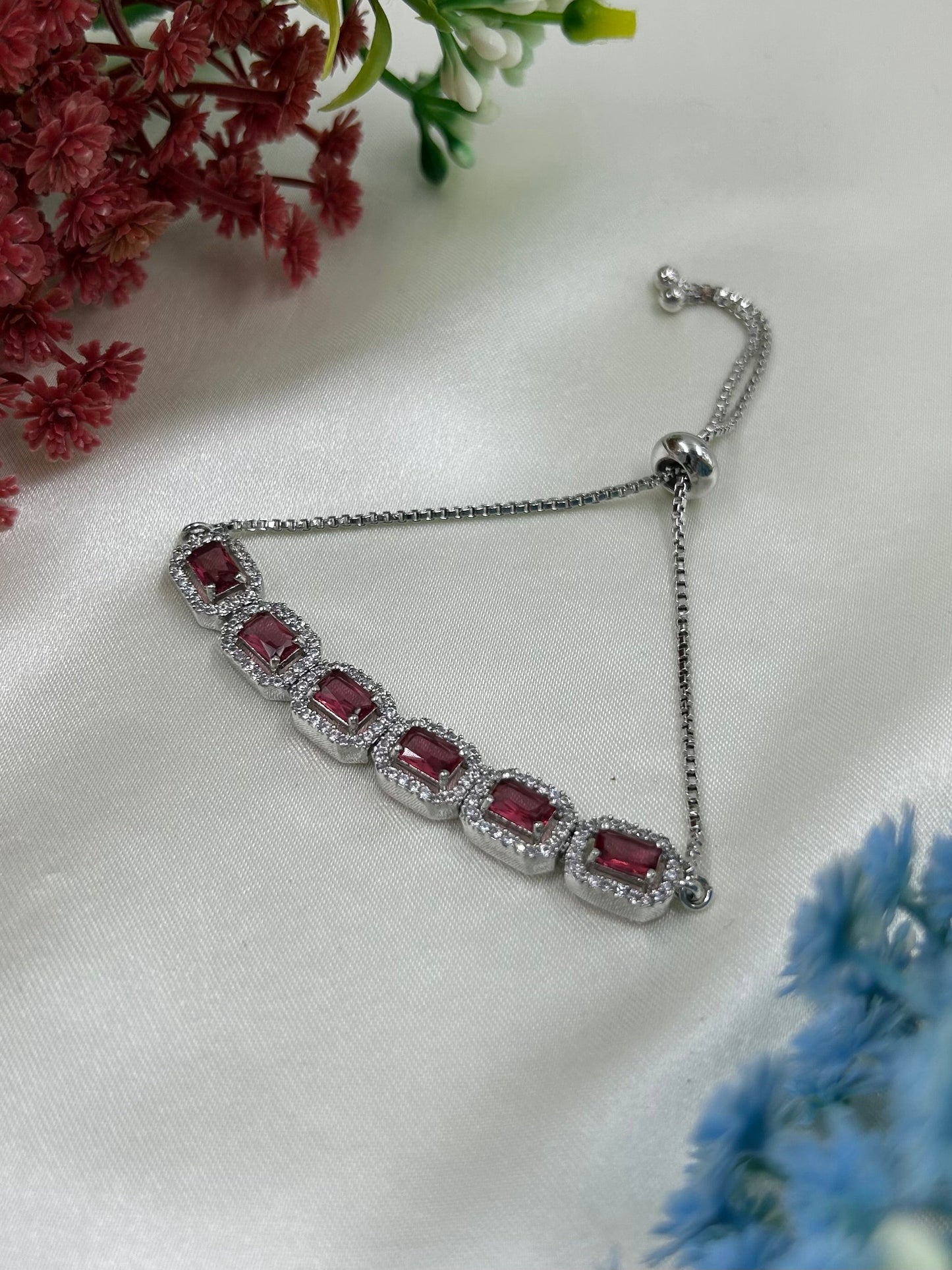 Pihu American Diamond Bracelet (Adjustable)