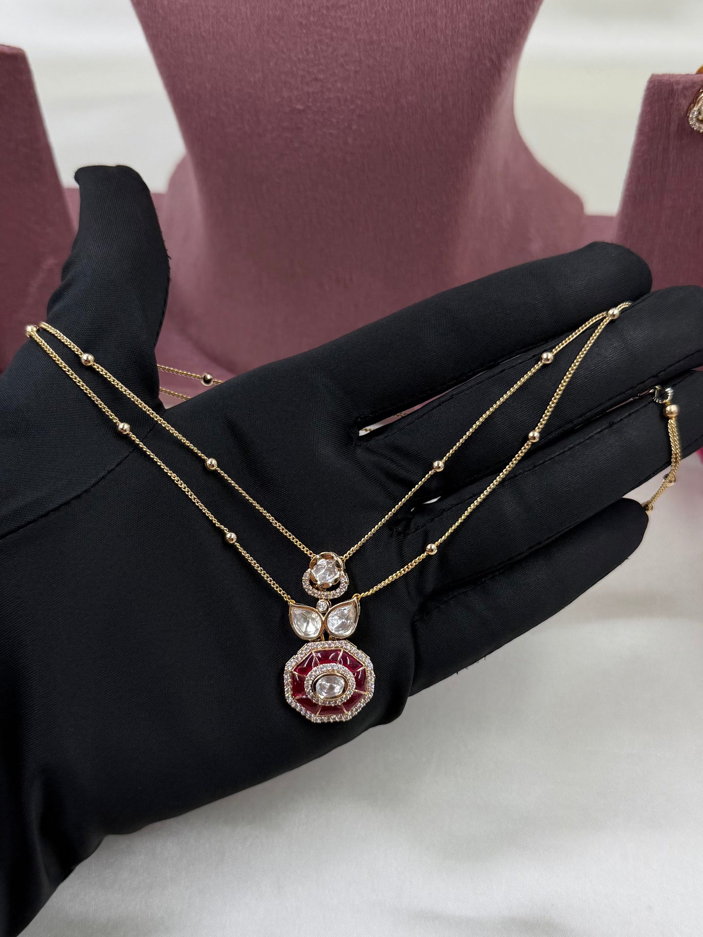 Ponam Moissanite Chain Pendant
