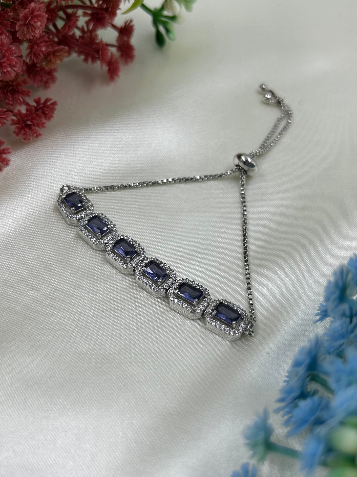 Pihu American Diamond Bracelet (Adjustable)
