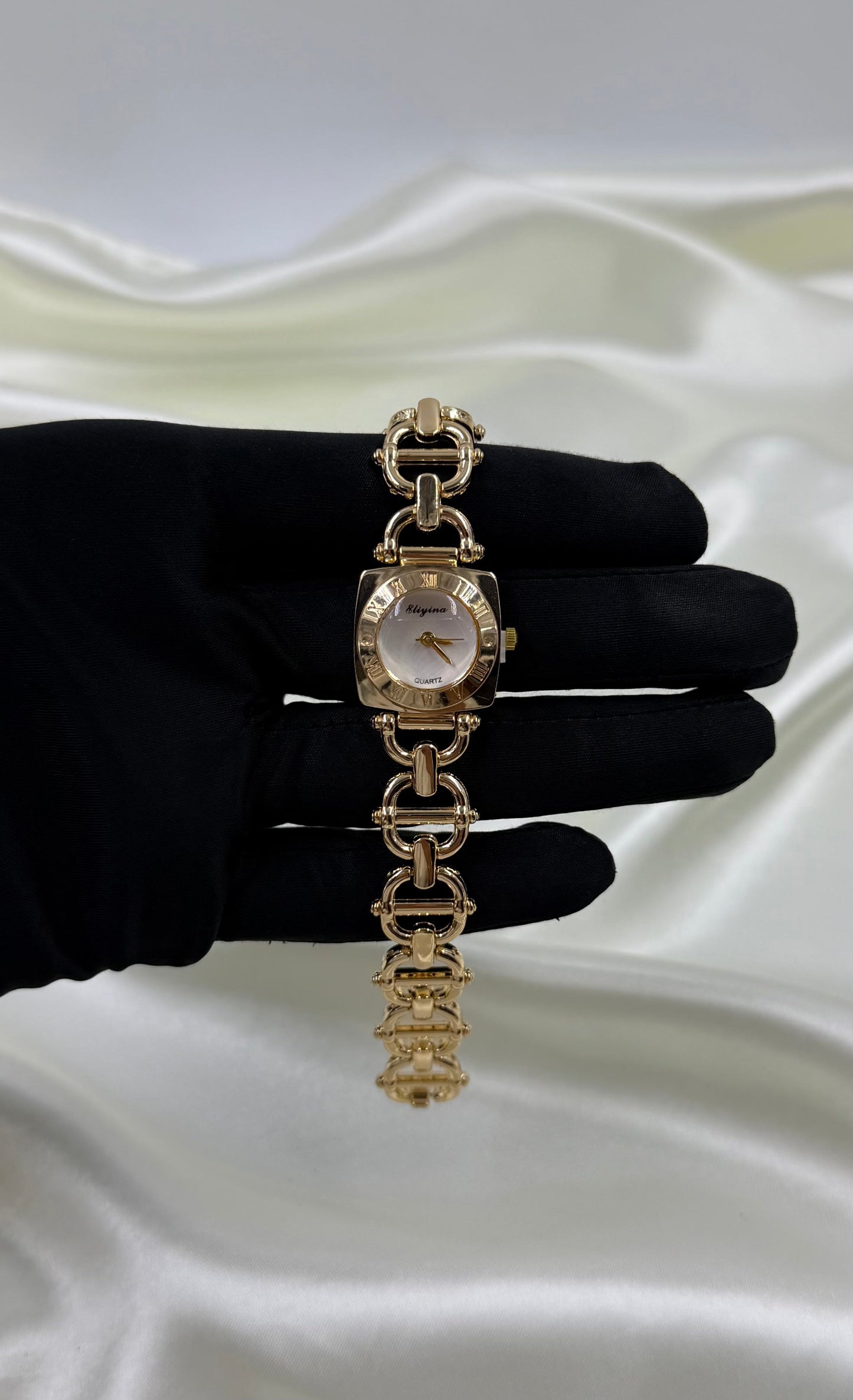 Tarini Gold Stainless Steel Watch (Adjustable)