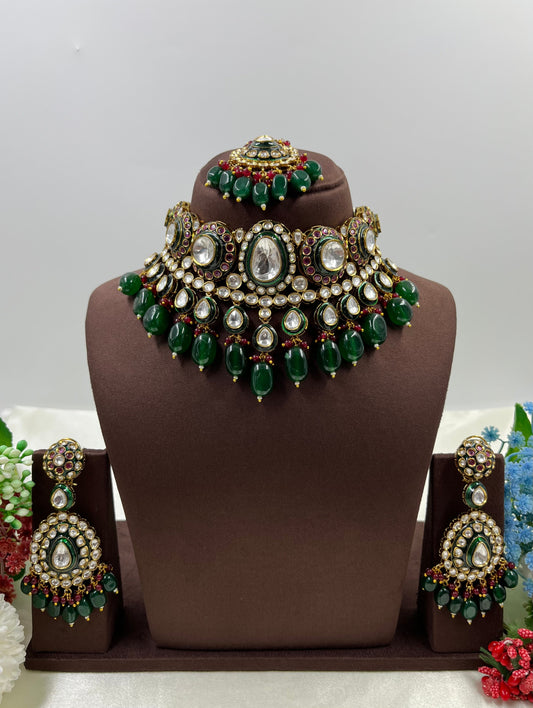 Bani Polki Kundan Choker Necklace Set