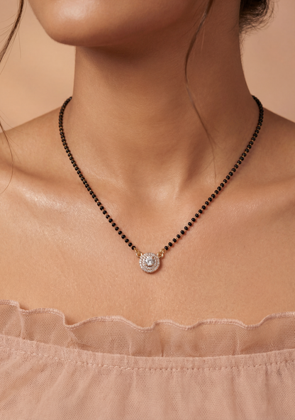 Round-Shaped Rose Gold Mangalsutra