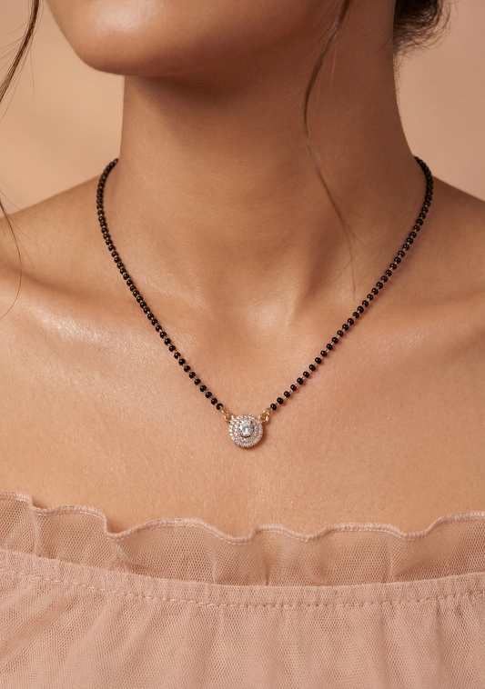 Round-Shaped Rose Gold Mangalsutra